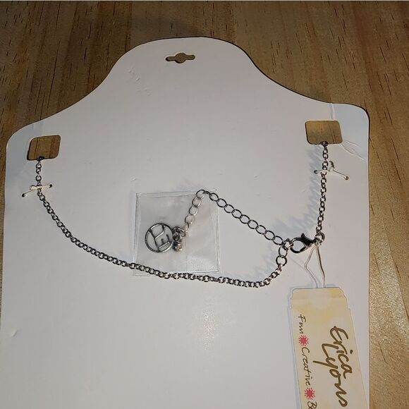 New Erica Lyons Silver Statement Necklace NWT 1 - Picture 2 of 4